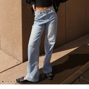 Peppermayo Exclusive - Keanna Low Rise Denim Jeans - Light Blue SZ US 4